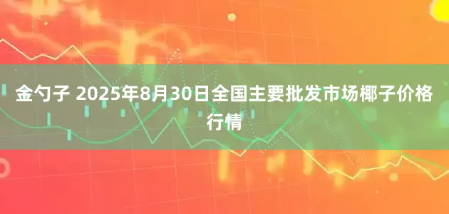 金勺子 2025年8月30日全国主要批发市场椰子价格行情