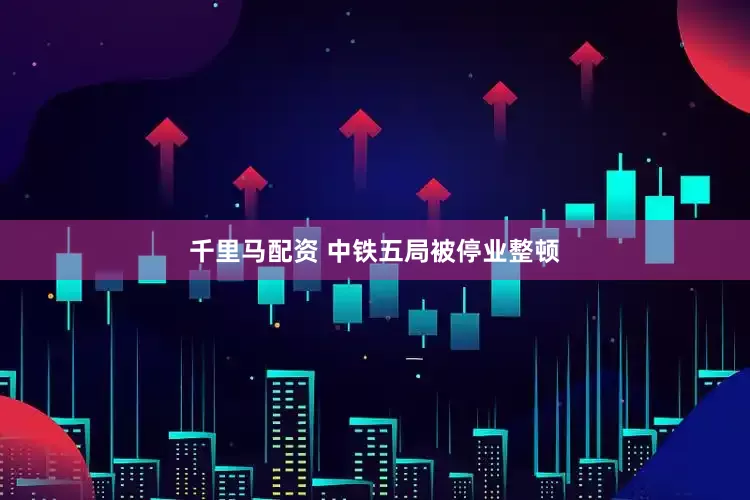 千里马配资 中铁五局被停业整顿